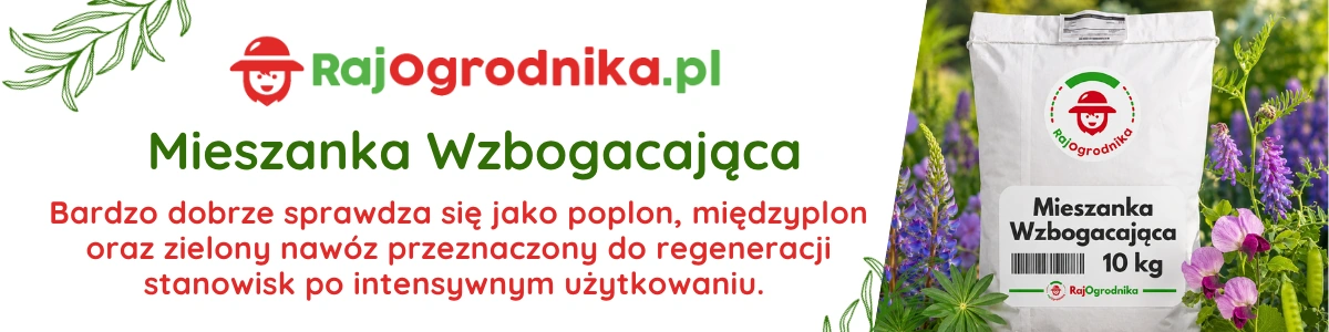 Mieszanka Wzbogacająca Poplon Łubin Groch Wyka Jęczmień Owies nasiona 10 KG RajOgrodnika